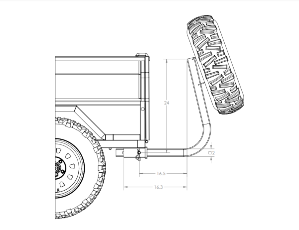 Tire Carrier Dimensions