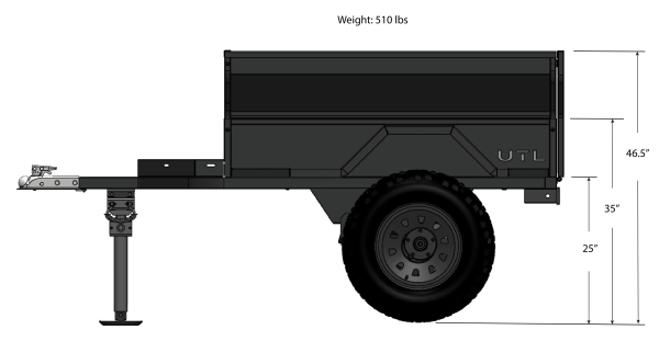 UTL Dimensions - Side View