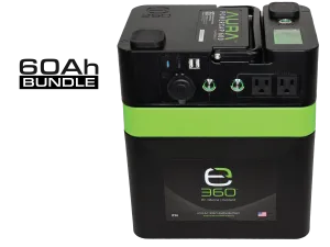 Introducing the ultimate adventure bundle, featuring the 60Ah Group 24 LiFePO4 Deep Cycle Battery and the Aura Powercap 600W Inverter.