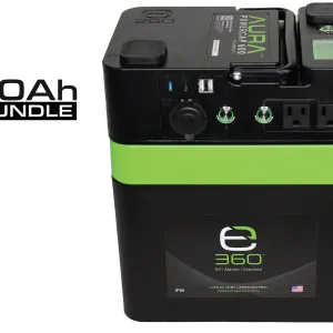 Introducing the ultimate adventure bundle, featuring the 60Ah Group 24 LiFePO4 Deep Cycle Battery and the Aura Powercap 600W Inverter.