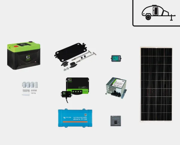 E360 Lithium Battery and Tie-Down Tray System: The E360 Explorer Power Bundle includes a single E360 100 Ah LiFePO4 battery with a single tie-down tray system to mount, secure, and protect the battery. Because E360 lithium batteries have a higher energy density, more usable energy, and faster power recovery, a single 100 Ah battery may be enough to meet all your power needs. The Explorer Bundle is an excellent choice for compact travel trailers, small truck campers, and overland trailers with minimal power needs for a long weekend getaway off-grid. E360 500 A Battery Monitor: The included E360 500 A Battery Monitor Kit is a must-have for accurately determining the battery state of charge. The monitor can also assist in the rare event an issue with the power system requires troubleshooting. The E360 Battery Monitor is a hardwired system that includes all the installation parts. Simple and easy to use, the E360 Battery Monitor includes all readings on a single screen with no need to toggle between screens like other models. E360 Solar Panels and 30 A Solar Charge Controller: This single battery bundle is also paired with a 175 W solar panel and a fully programmable E360 30 A MPPT solar charge controller. The Bluetooth programmability of the charge controller makes it perfect for lithium batteries. The E360 Solar Charge Controller can also be used with lead-acid chemistry batteries. The bundle will also include a set of solar panel mounting feet to install the panels on the roof of an RV. E360 45 A Lithium Converter Charger: The E360 45 A lithium profile AC to DC converter charger is needed to provide the optimal charge profile for the E360 lithium batteries when charging from the grid. If your RV was manufactured after 2020, you might already have a converter charger installed with an auto-detect or switchable feature that can be used to charge lithium or lead acid chemistry batteries from the same converter. To determine if your RV has a lithium-compatible converter charger, obtain the unit's part number and visit that manufacturer's website for the information. Most RVs will still require the E360 lithium profile converter charger to replace the existing converter designed to charge lead acid chemistry batteries, which is why it is included in this bundle. The E360 Converter Charger can be removed from this bundle if it is not needed.