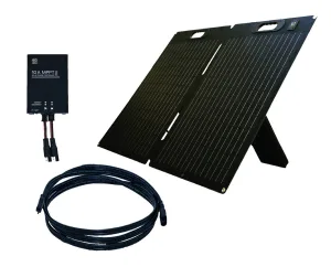 This bundle includes a 120 watt solar panel, 10 amp solar controller, and an 8-foot SAE extension cable, providing everything you need to generate and manage your own power wherever you are.